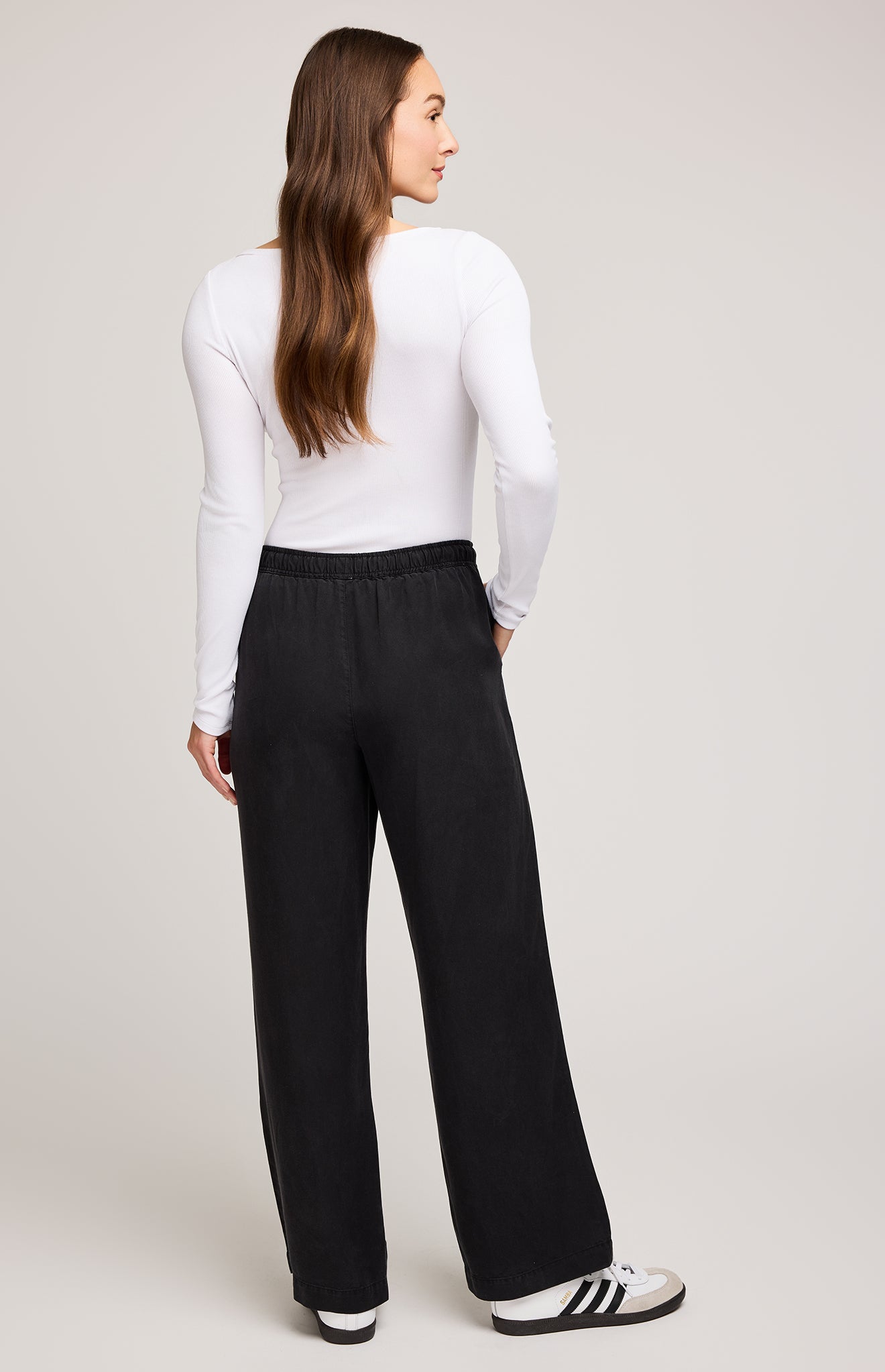 Gabriel TENCEL™ Wide Leg Pant - Washed Black