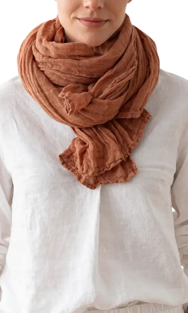 Linen Scarf - Mocha