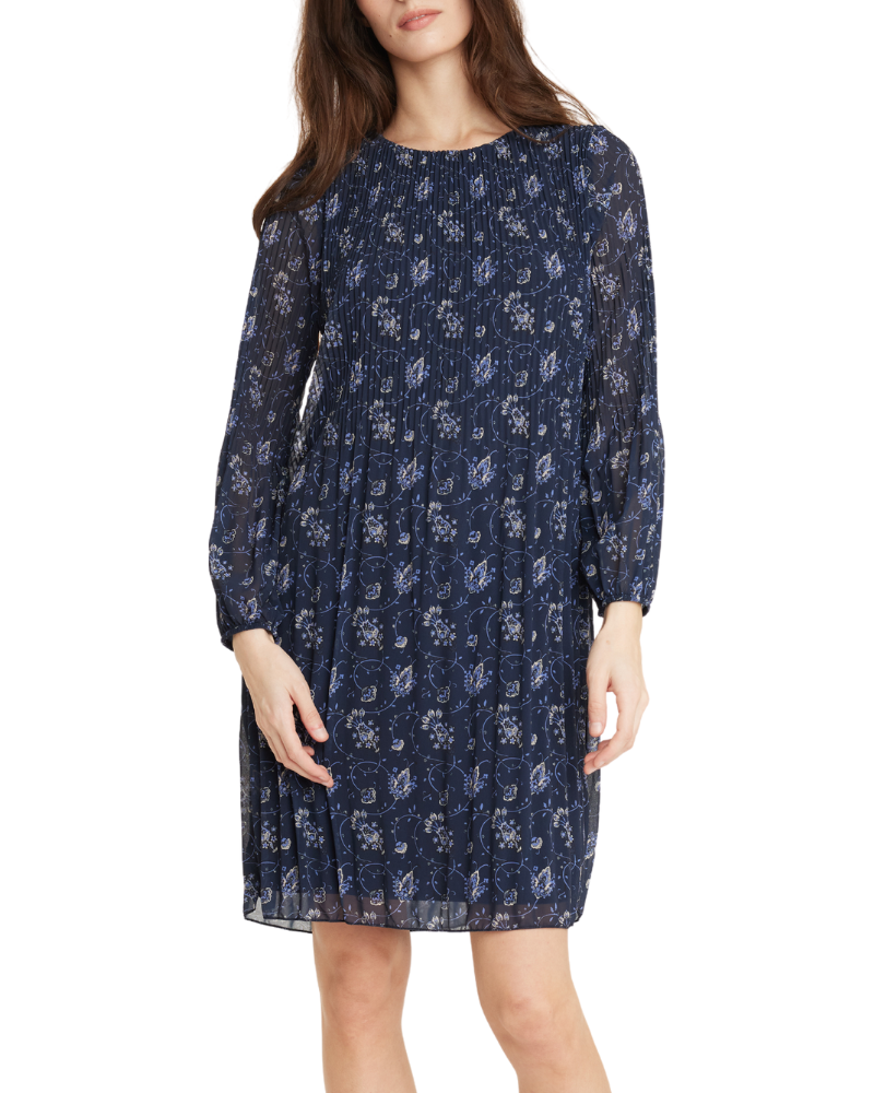 Georgette Dress in Midnight