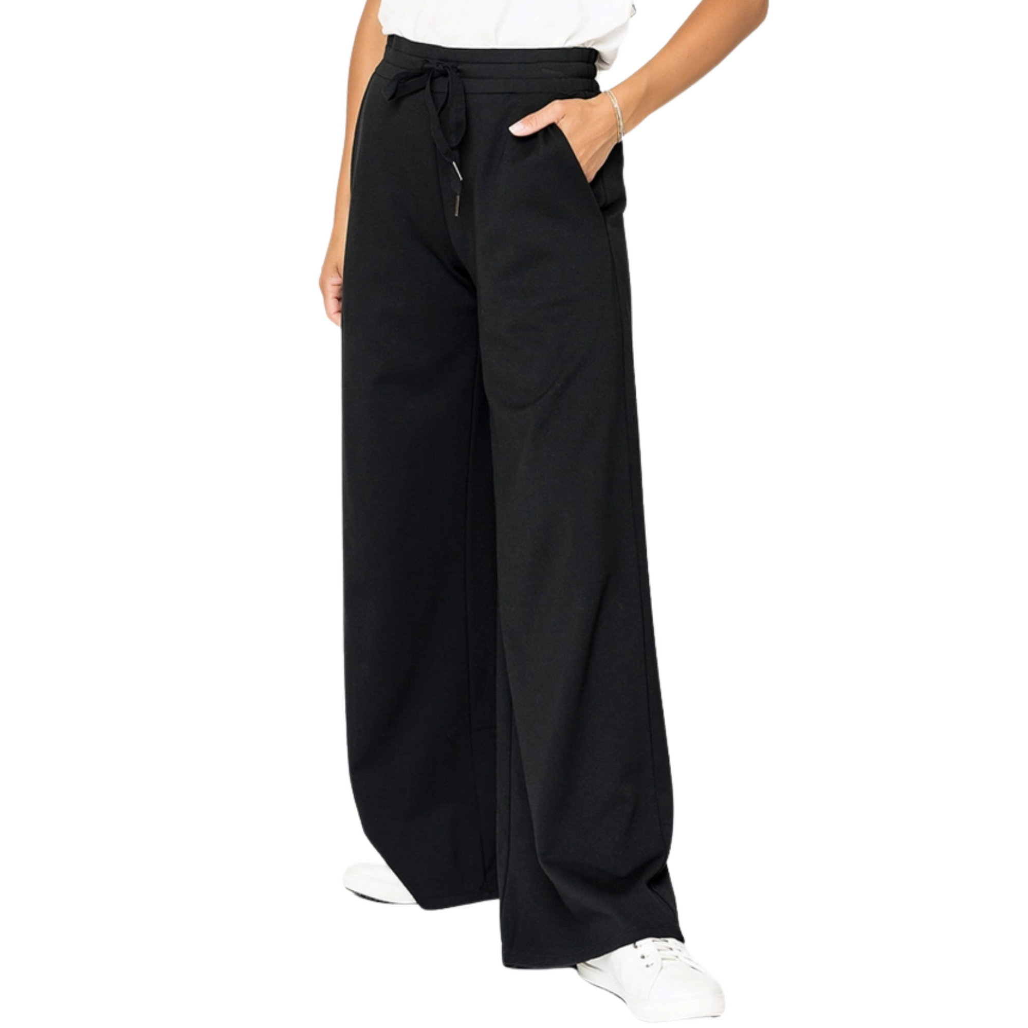 Gigi Essential Wide Leg Pant - Black