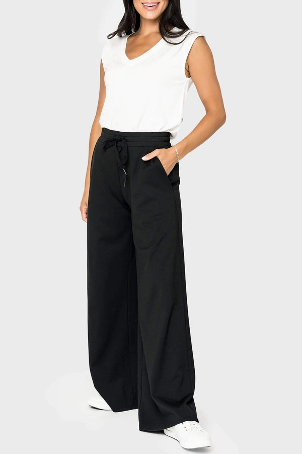 Gigi Essential Wide Leg Pant - Black