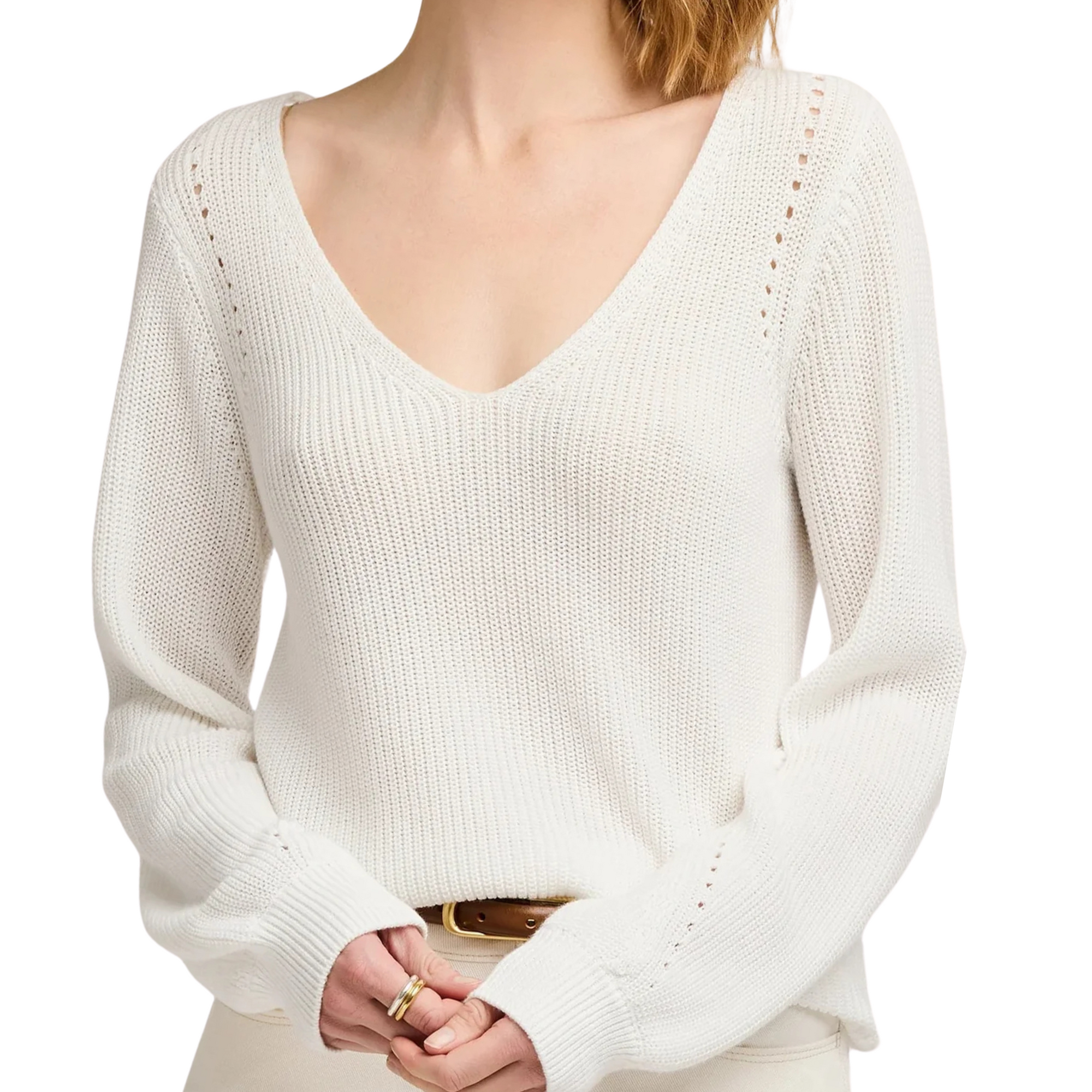 Hailey Sweater in White