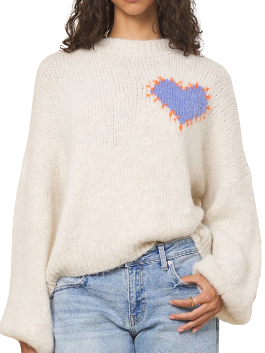 Havana Heart Crew- Cream O/S