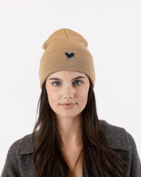 Heart Hat in Taupe