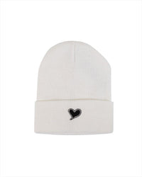 Heart Hat in White