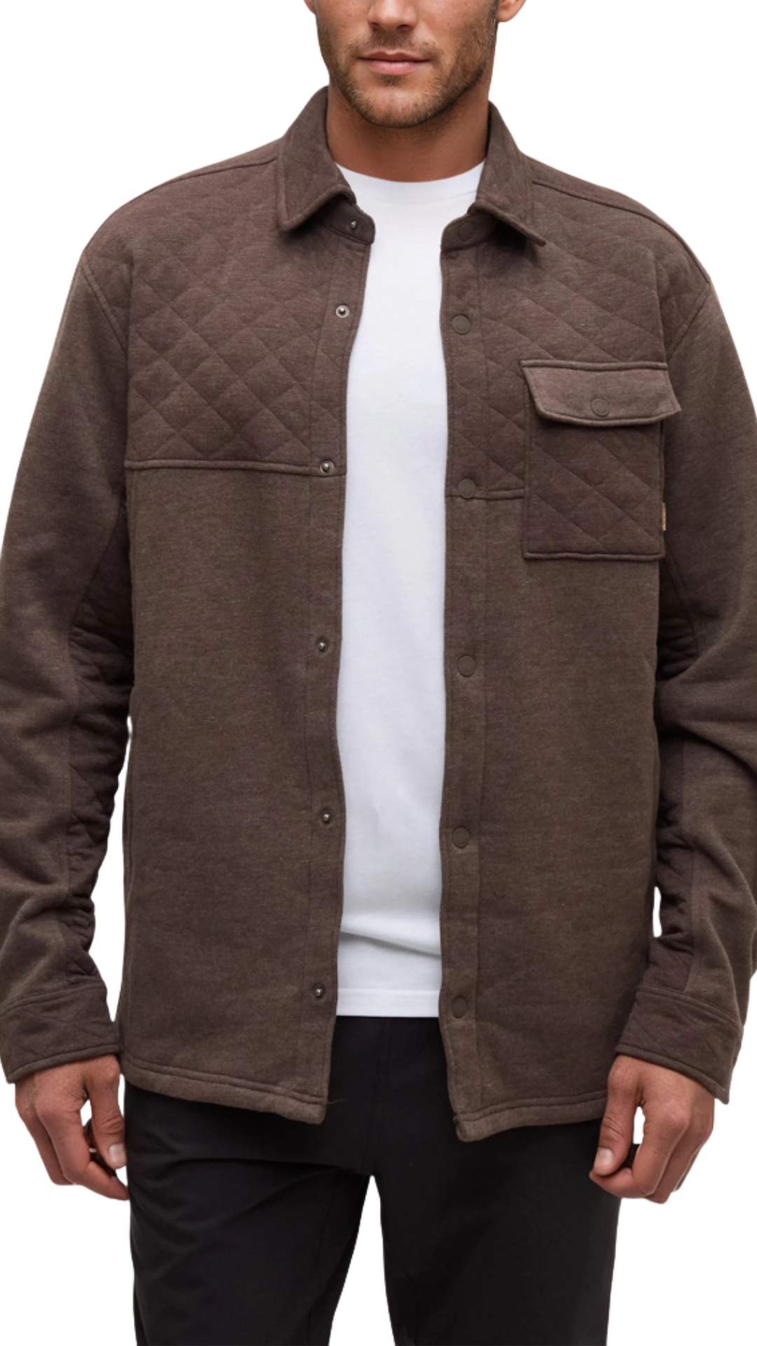 Helmcken Shacket - Kona Heather
