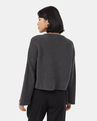 Highline Bell Sleeve Sweater in Dark Grey