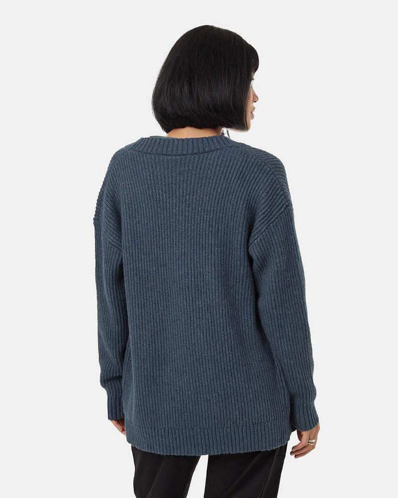 Oversized Cardi in Dark Blue