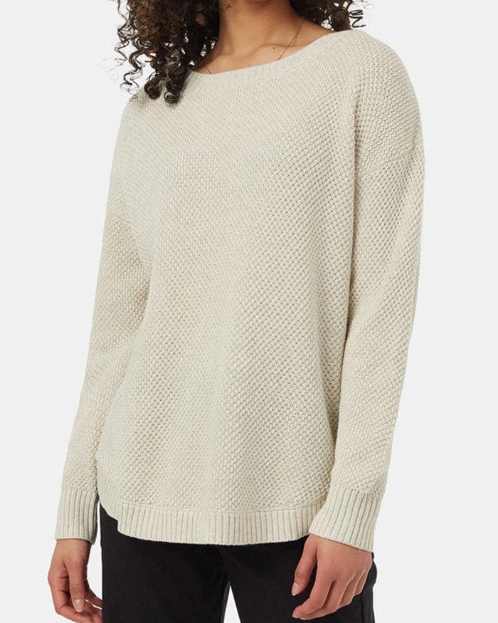 Highline Drop Shoulder Sweater in Vintage White