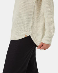 Highline Drop Shoulder Sweater in Vintage White