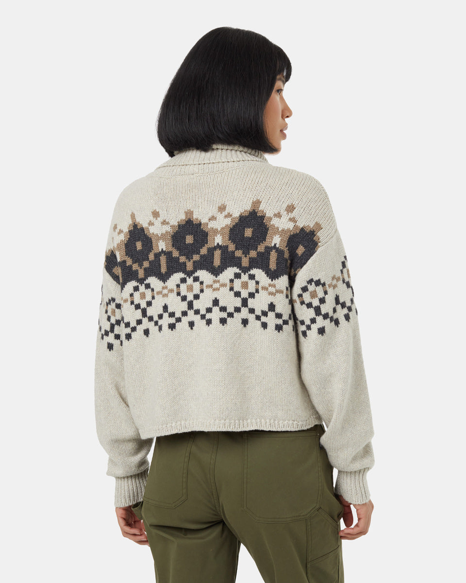 Intarsia Sweater in Oak