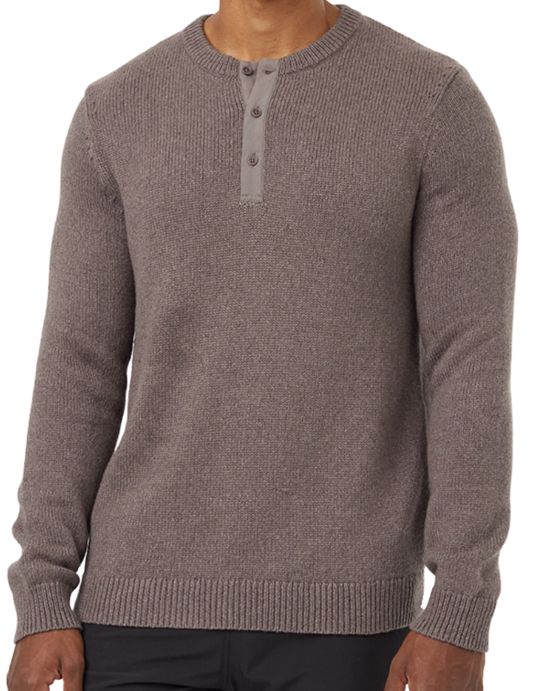 Placket Sweater in Elkwood