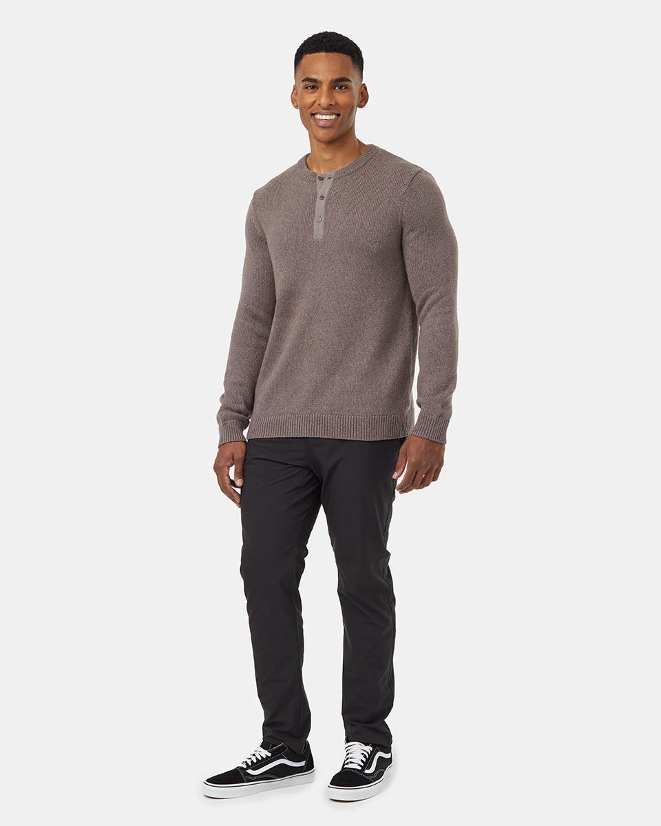 Placket Sweater in Elkwood