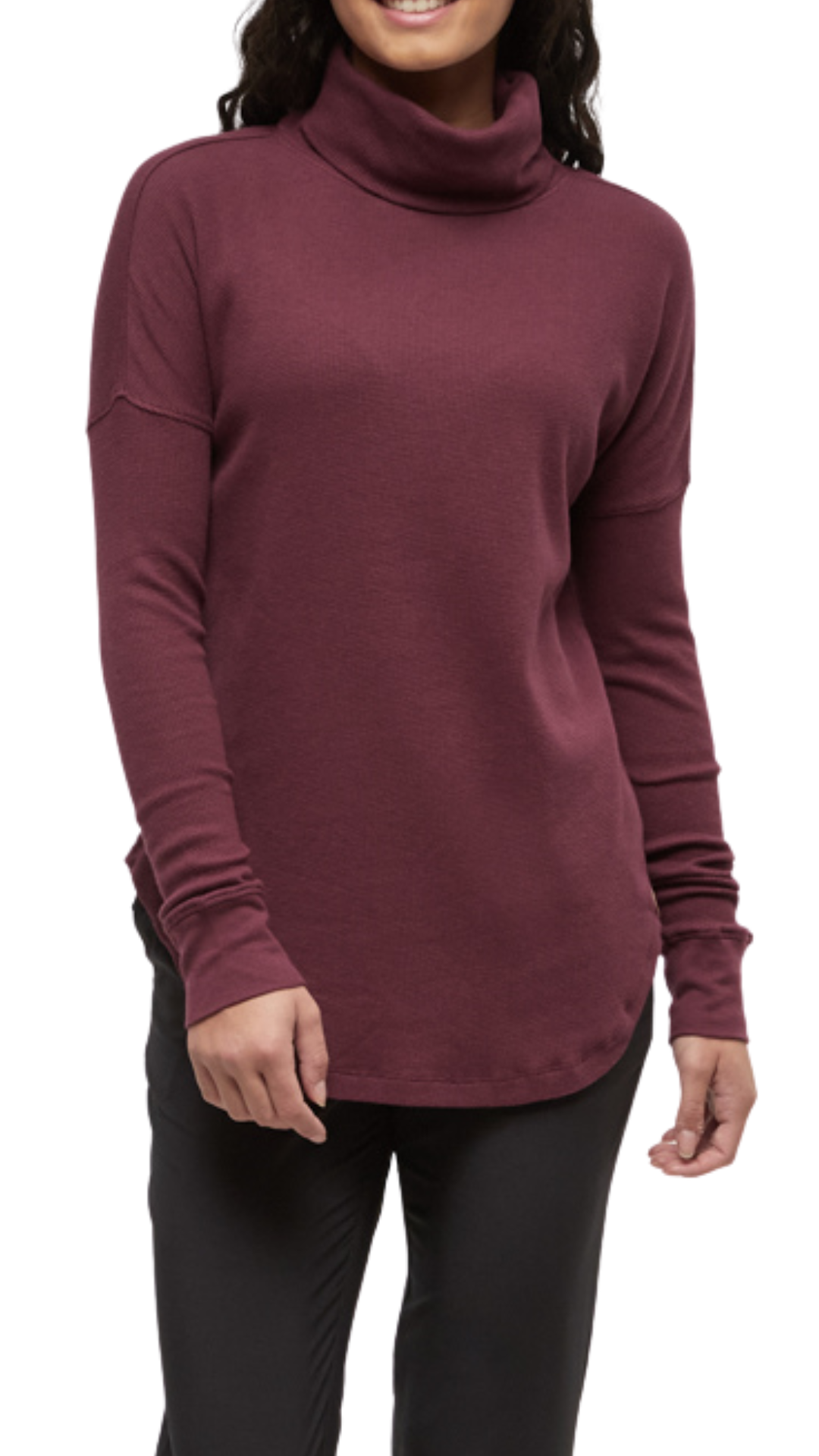 Highwood TENCEL™ Blend Turtleneck - Deep Burgundy