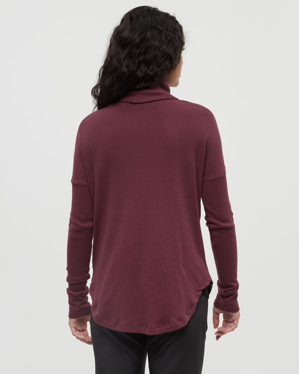 Highwood TENCEL™ Blend Turtleneck - Deep Burgundy