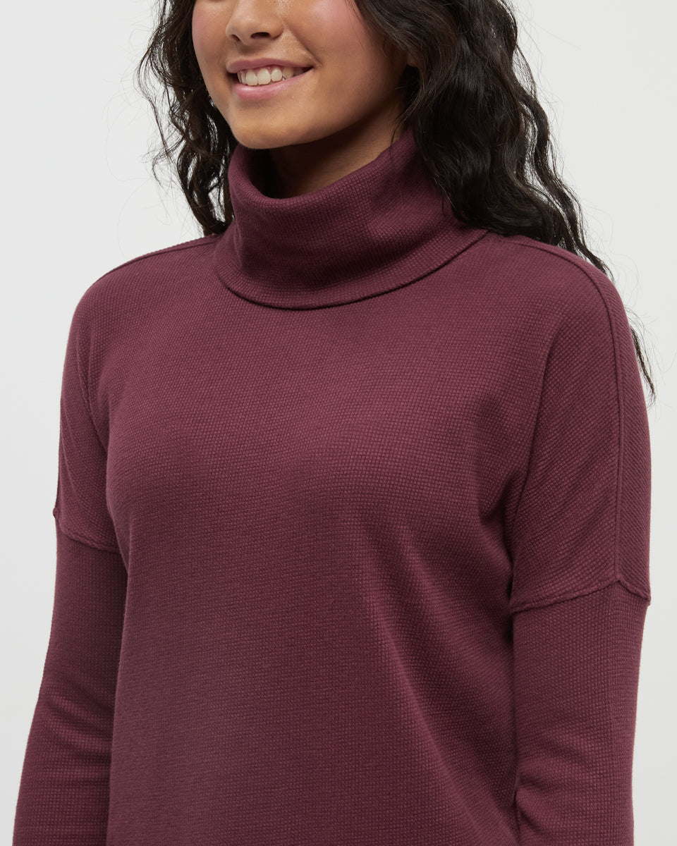 Highwood TENCEL™ Blend Turtleneck - Deep Burgundy