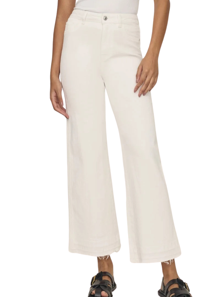 ICN Cropped Wide Leg - Optic White
