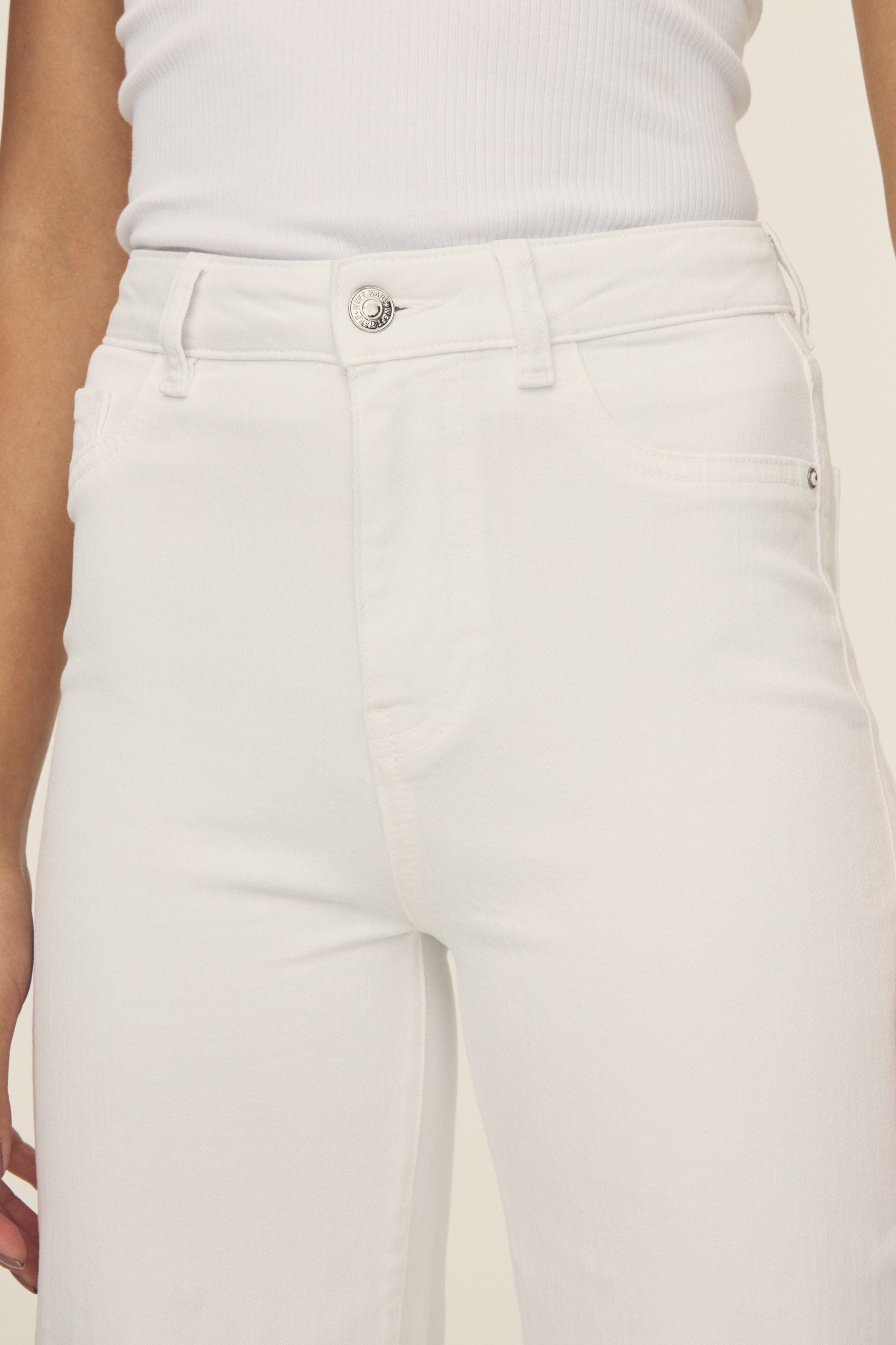 ICN Cropped Wide Leg - Optic White