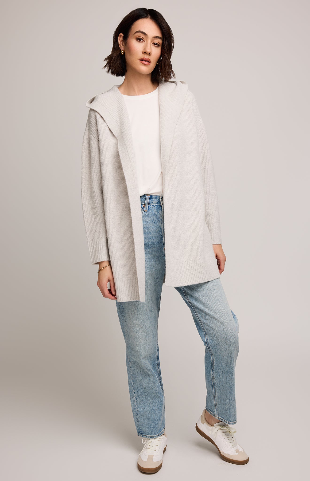 Ilana Hooded Cardigan - Heather Birch