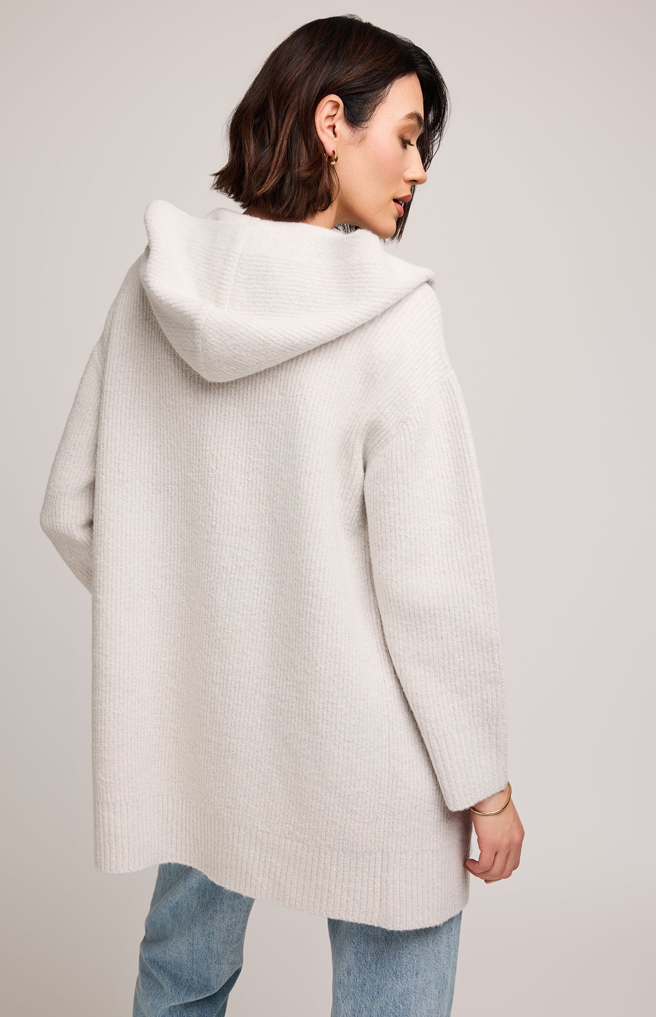 Ilana Hooded Cardigan - Heather Birch
