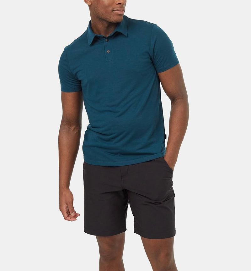 InMotion Astir Polo by Tentree in Pond Blue