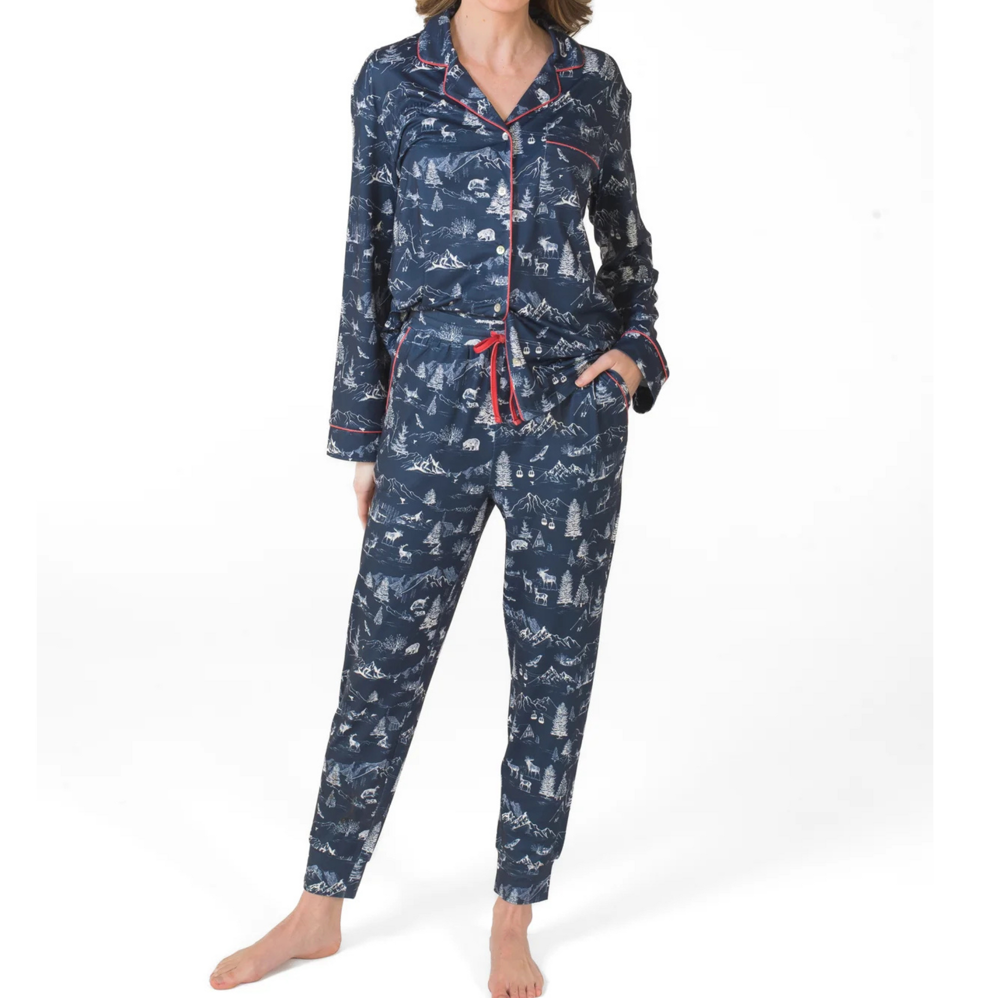 Pajama Set in Indigo Blue