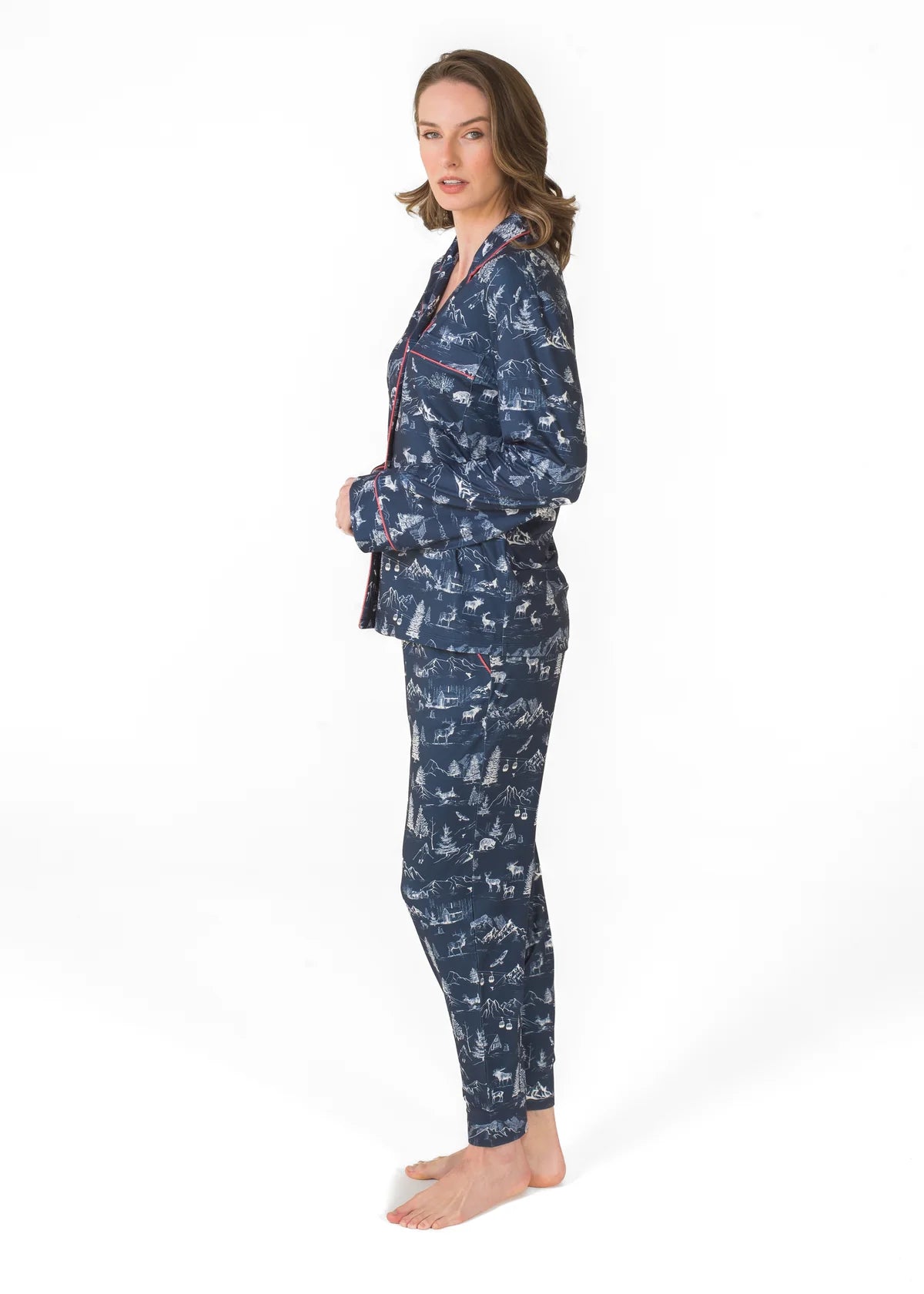 Pajama Set in Indigo Blue
