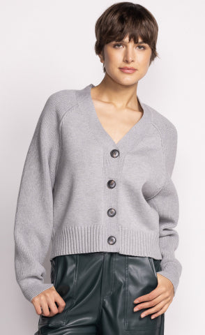 Jayden Cardigan Sweater in Grey