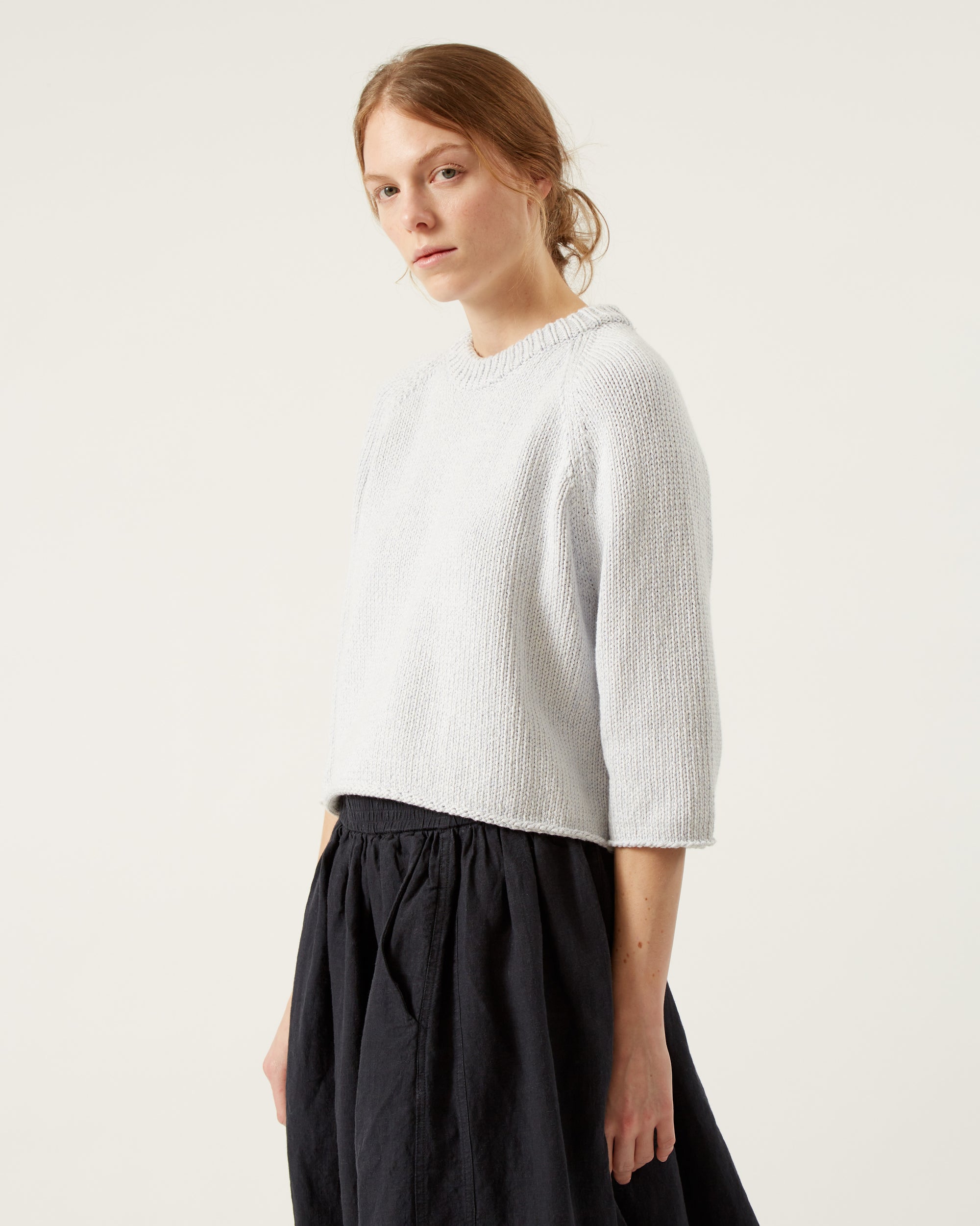 Jeanne Sweater in Melange Blue