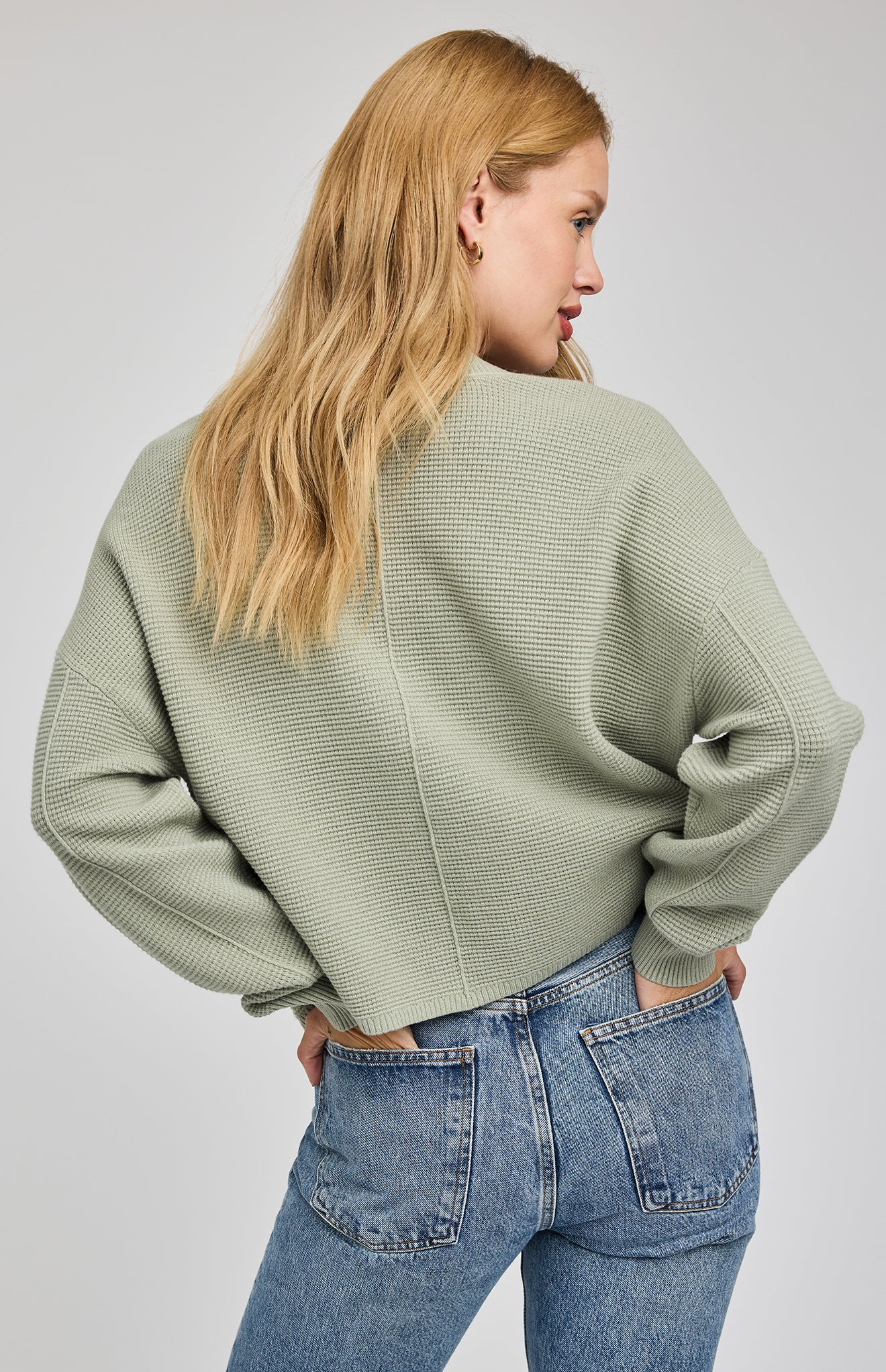 Joyce Button Cardigan - Cactus