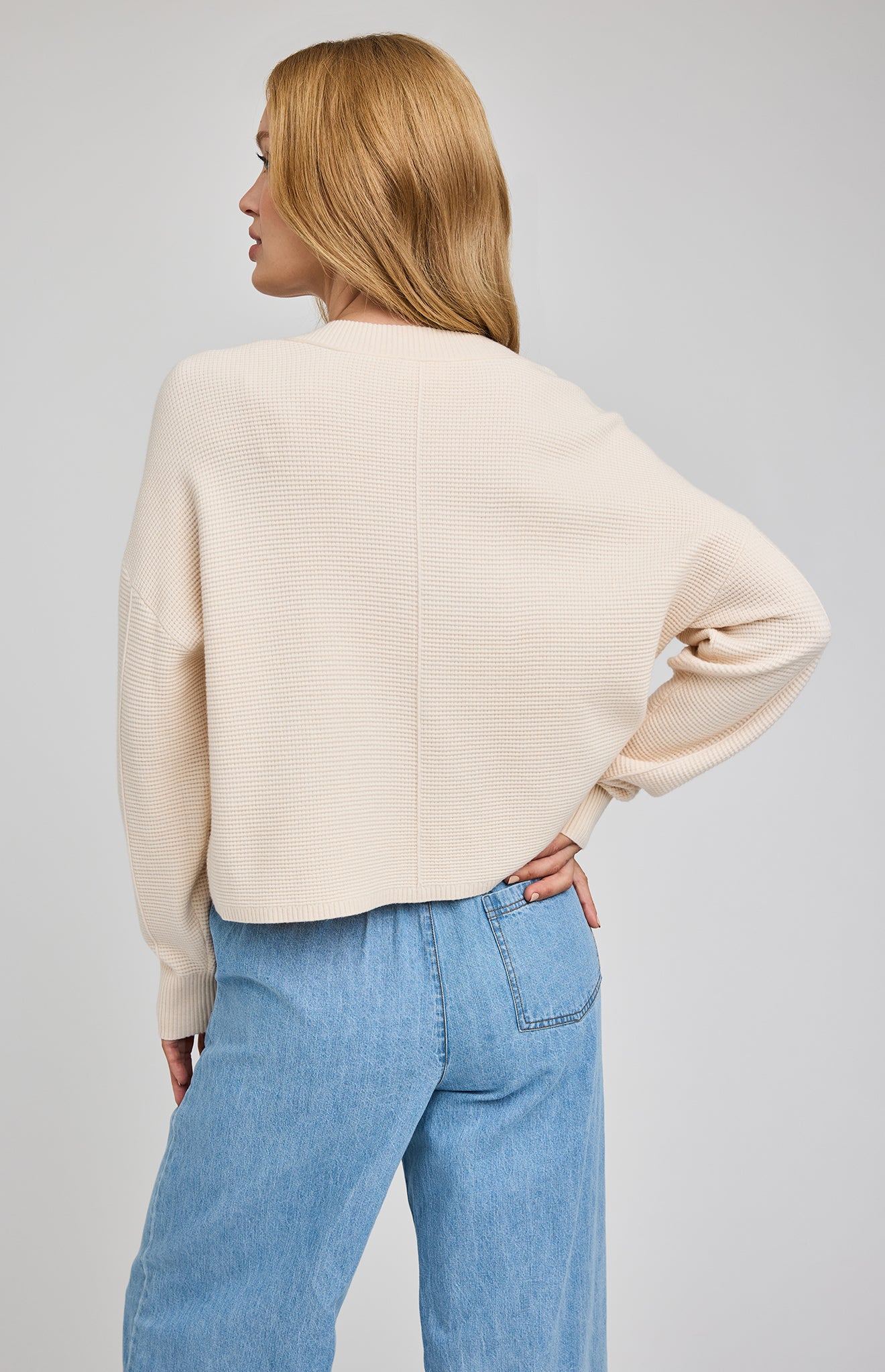 Joyce Button Cardigan - Cream