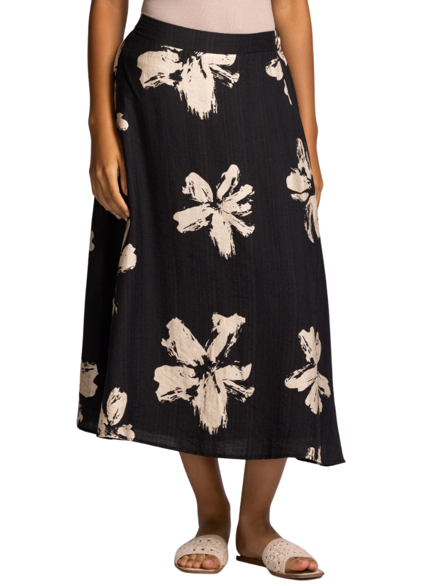 Keswick Viscose Skirt- Black