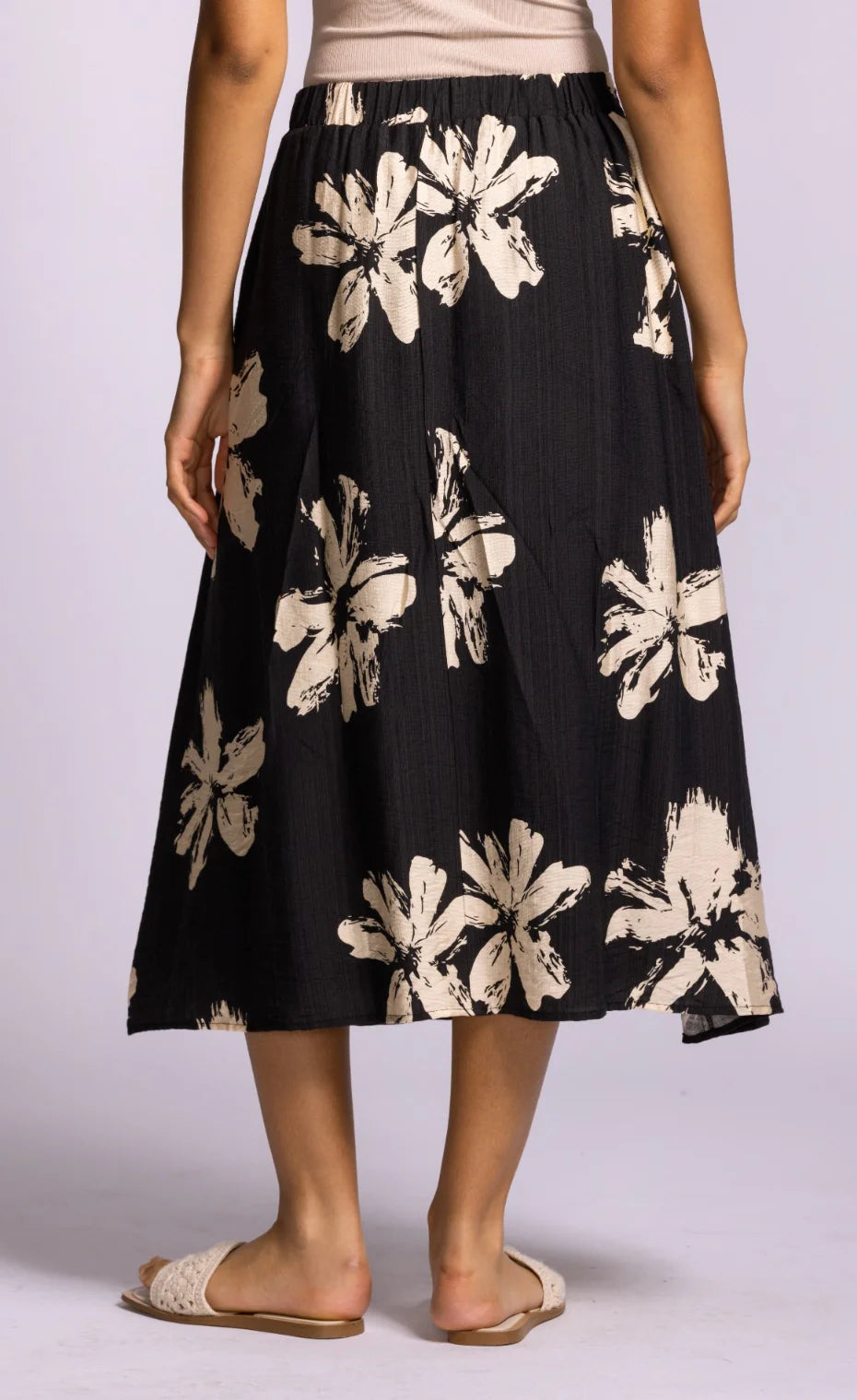 Keswick Viscose Skirt- Black