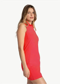 Step-Up Polo Dress in Cayenne