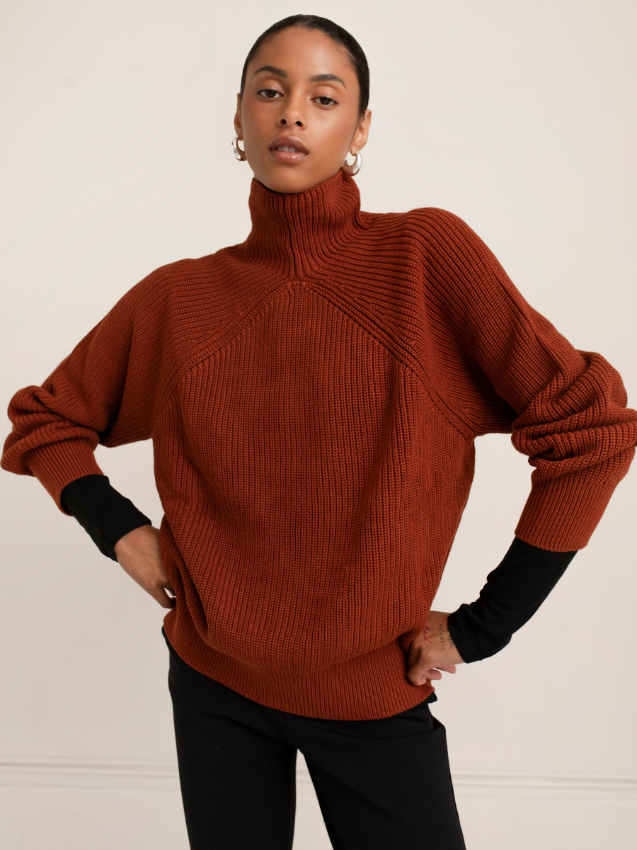 Lauren Sweater- Brick Red