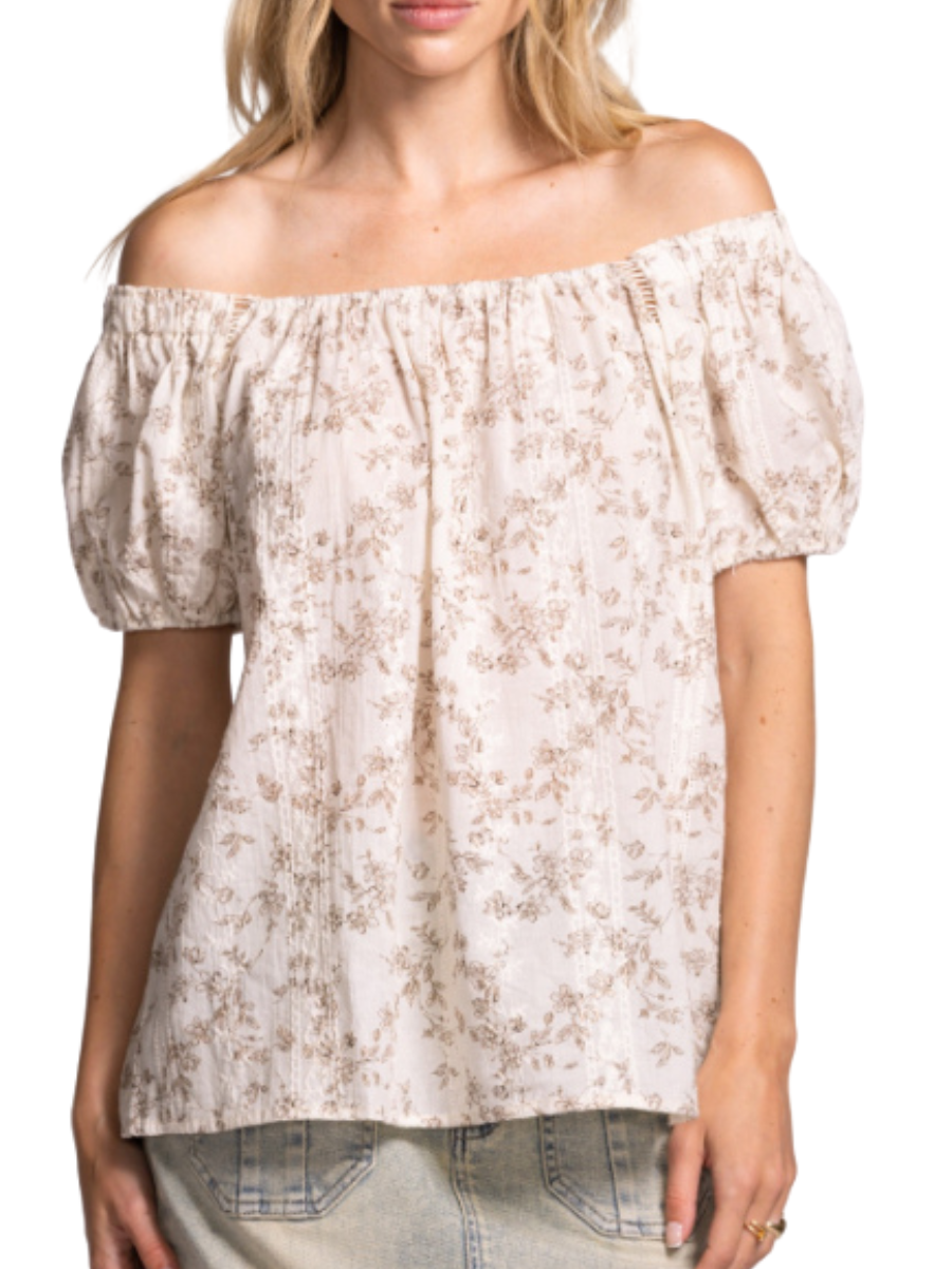 Leary Cotton Blouse - Beige