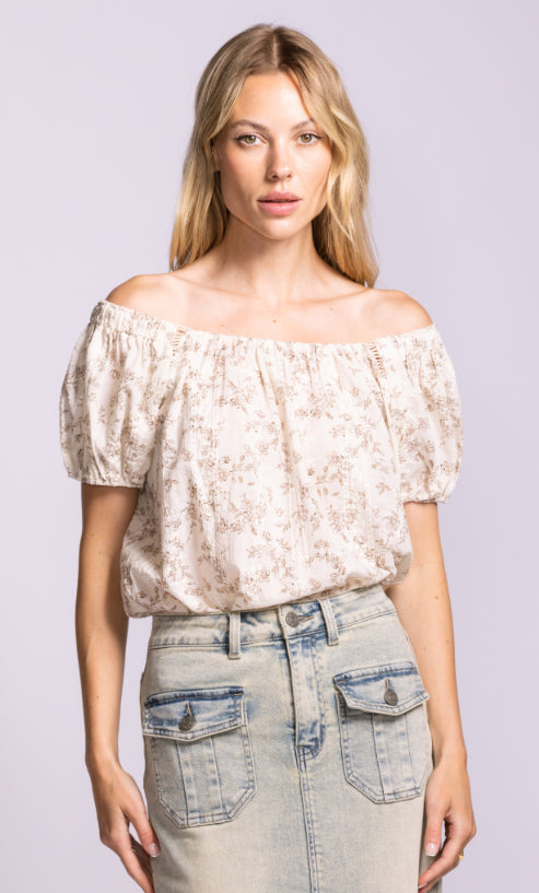 Leary Cotton Blouse - Beige