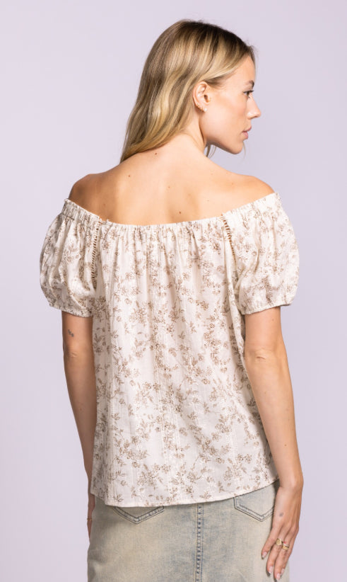 Leary Cotton Blouse - Beige
