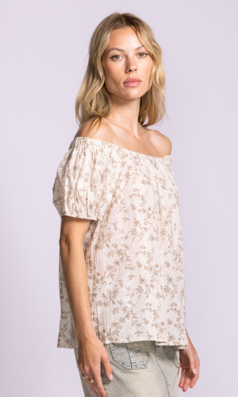 Leary Cotton Blouse - Beige