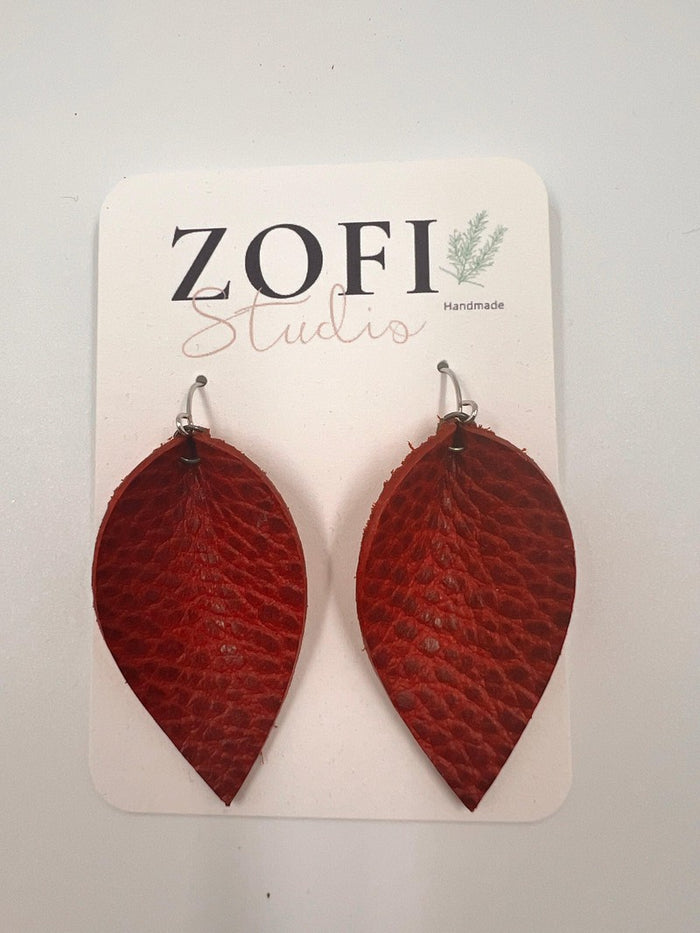 Lily Earring in Red/Silver
