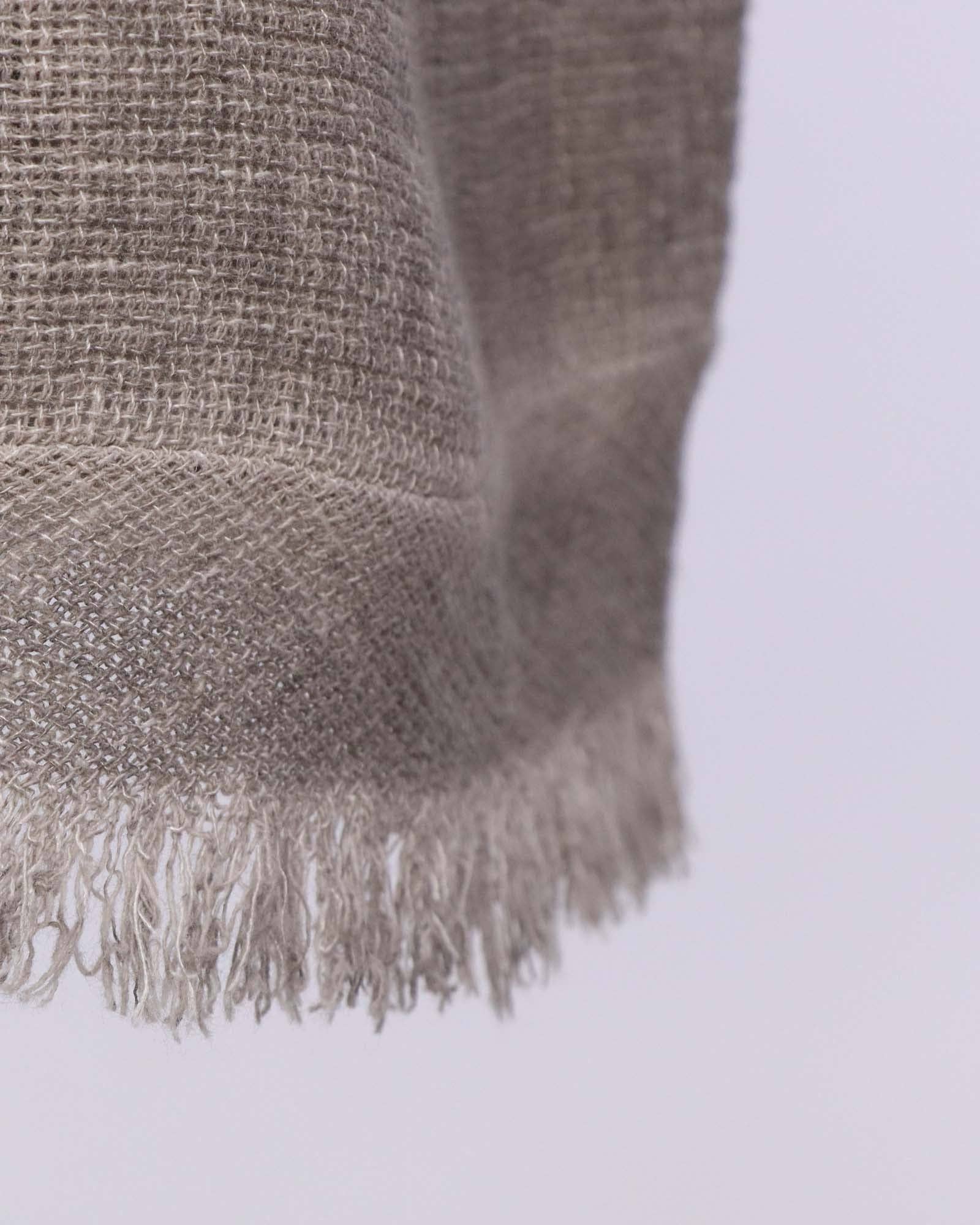 Linen/Cotton Blend Wide Leg Trouser - Sage