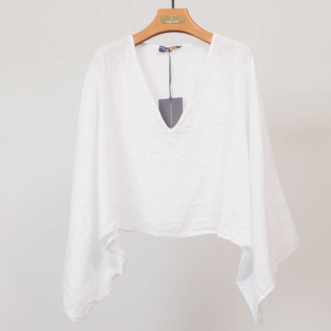 Linen Dolman - White