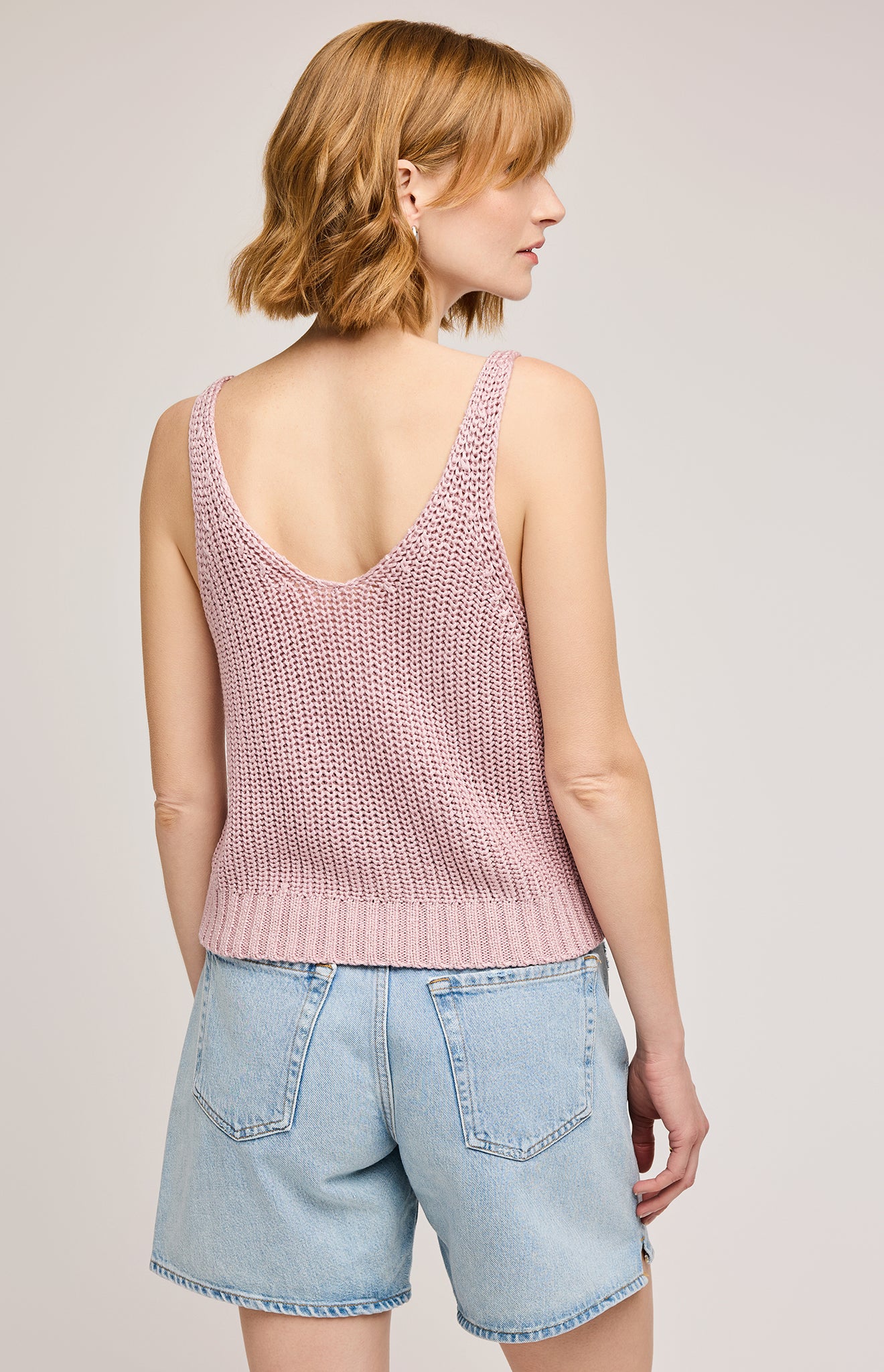 Lizzie Knit Tank - Blush