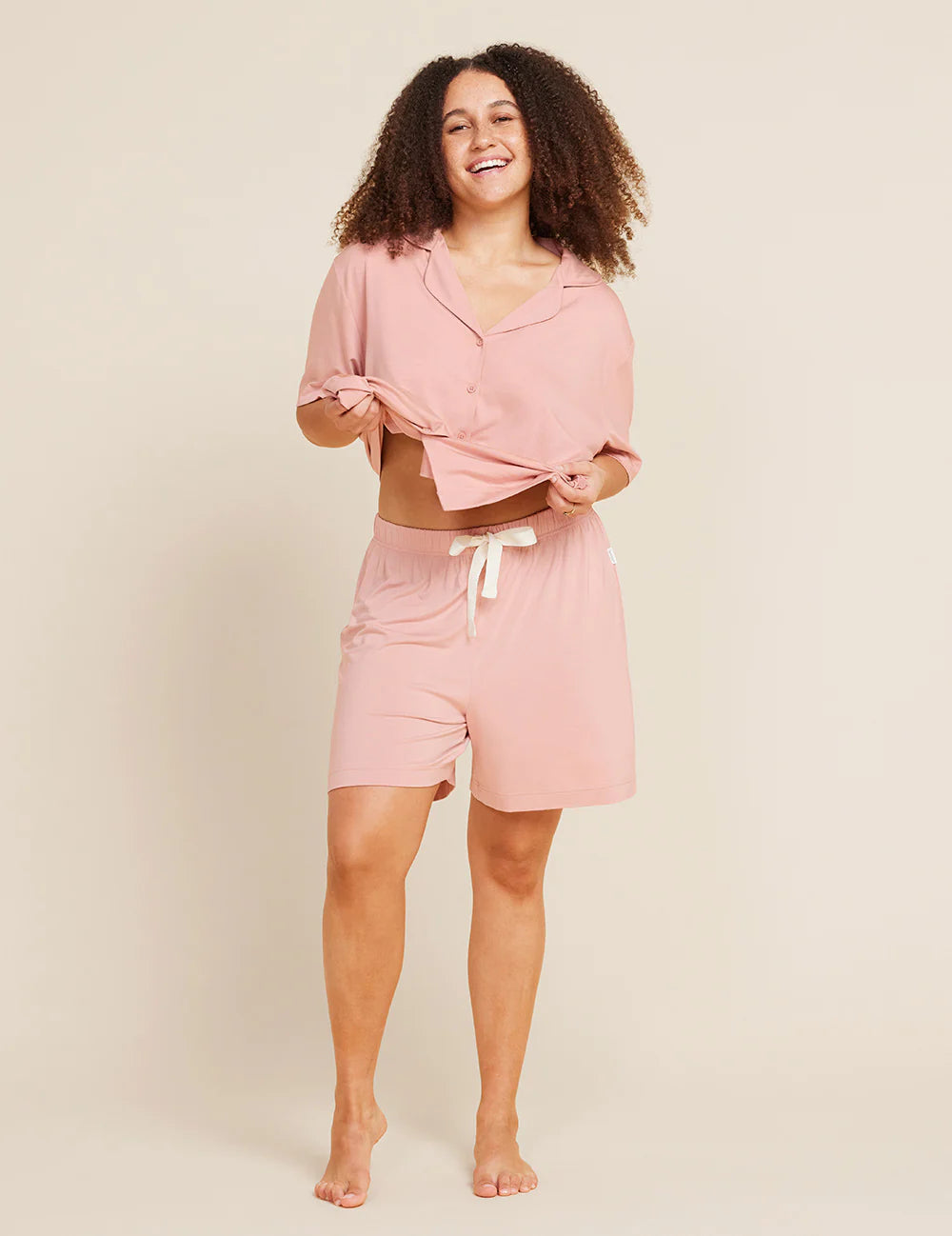 Long Sleep Short in Dusty Pink