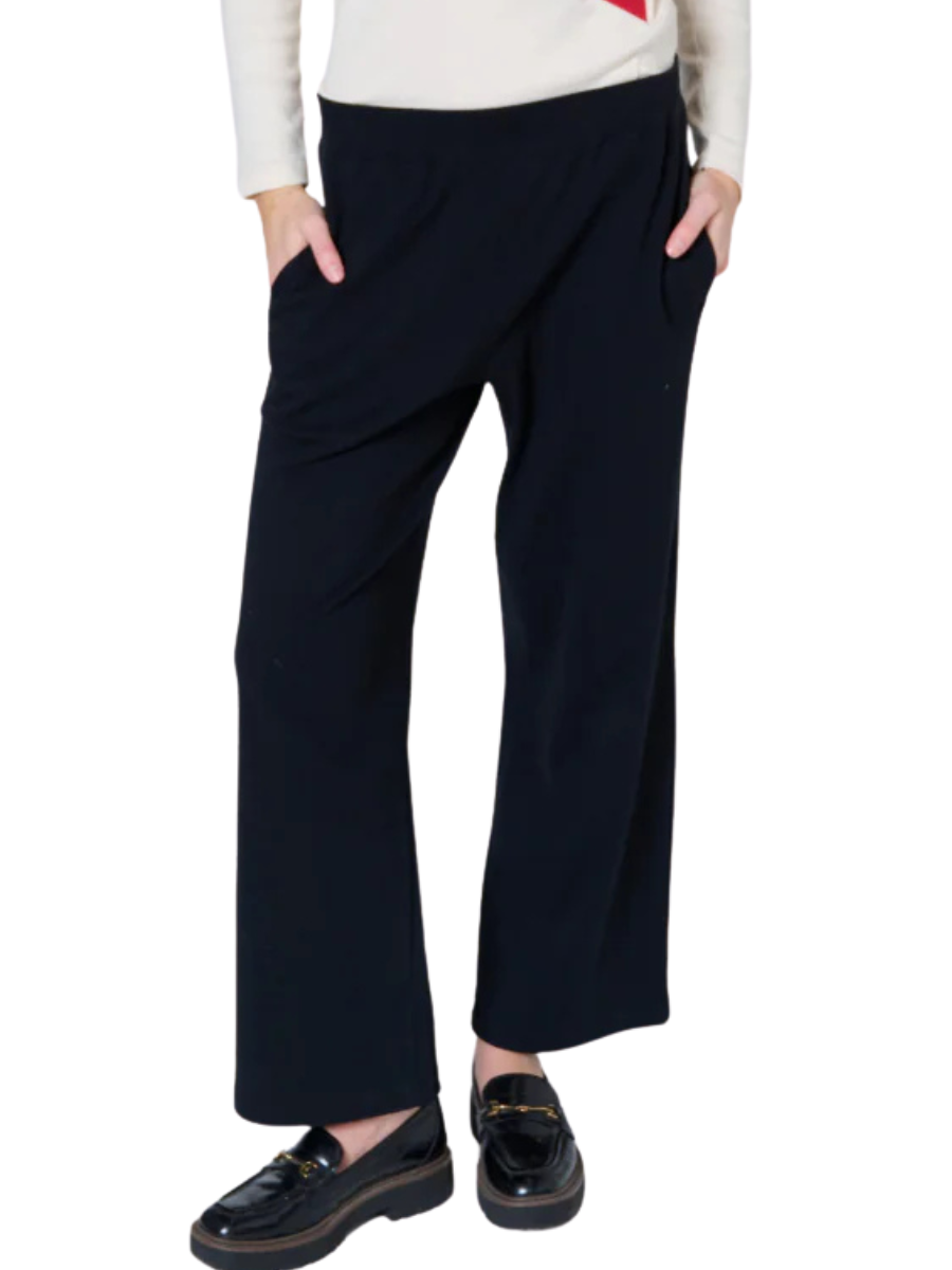 Maja Wide Leg Pant - Black