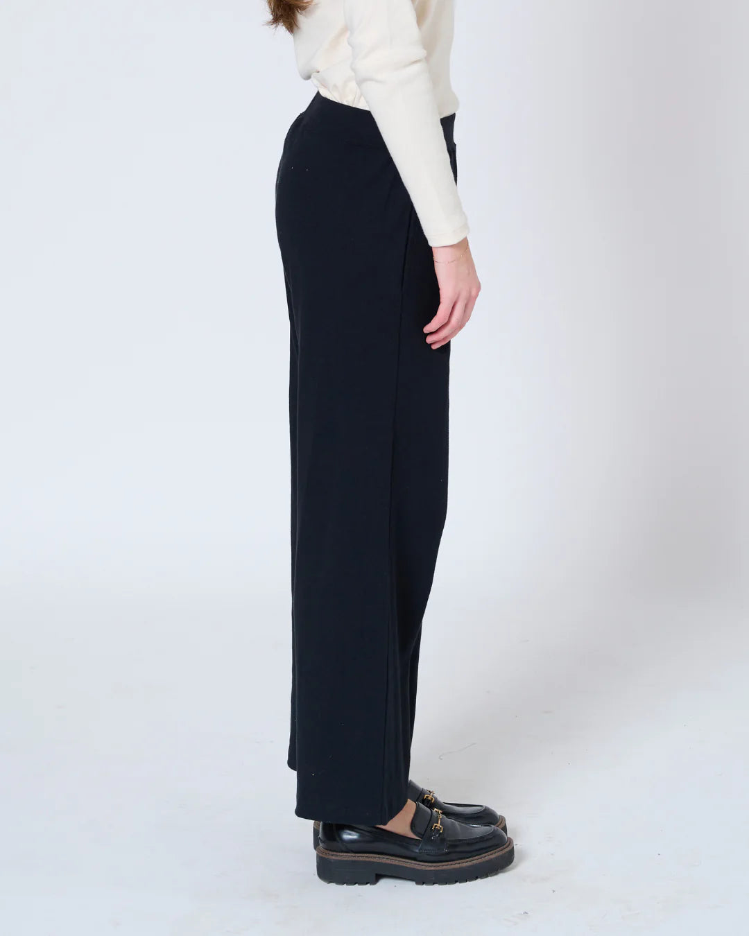 Maja Wide Leg Pant - Black