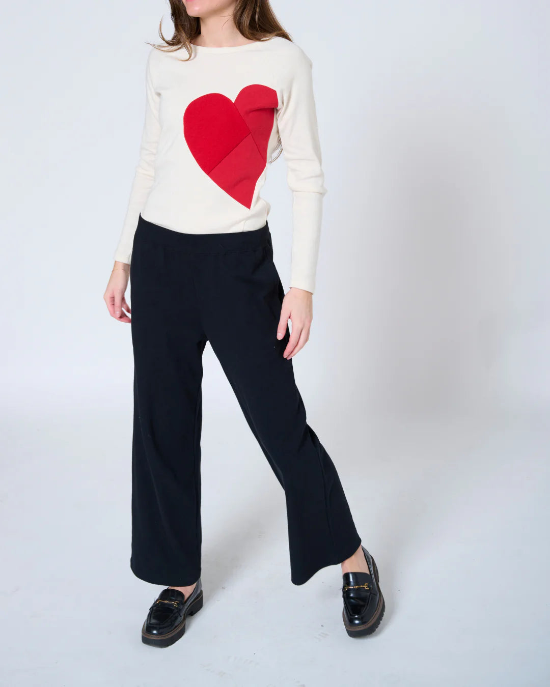 Maja Wide Leg Pant - Black