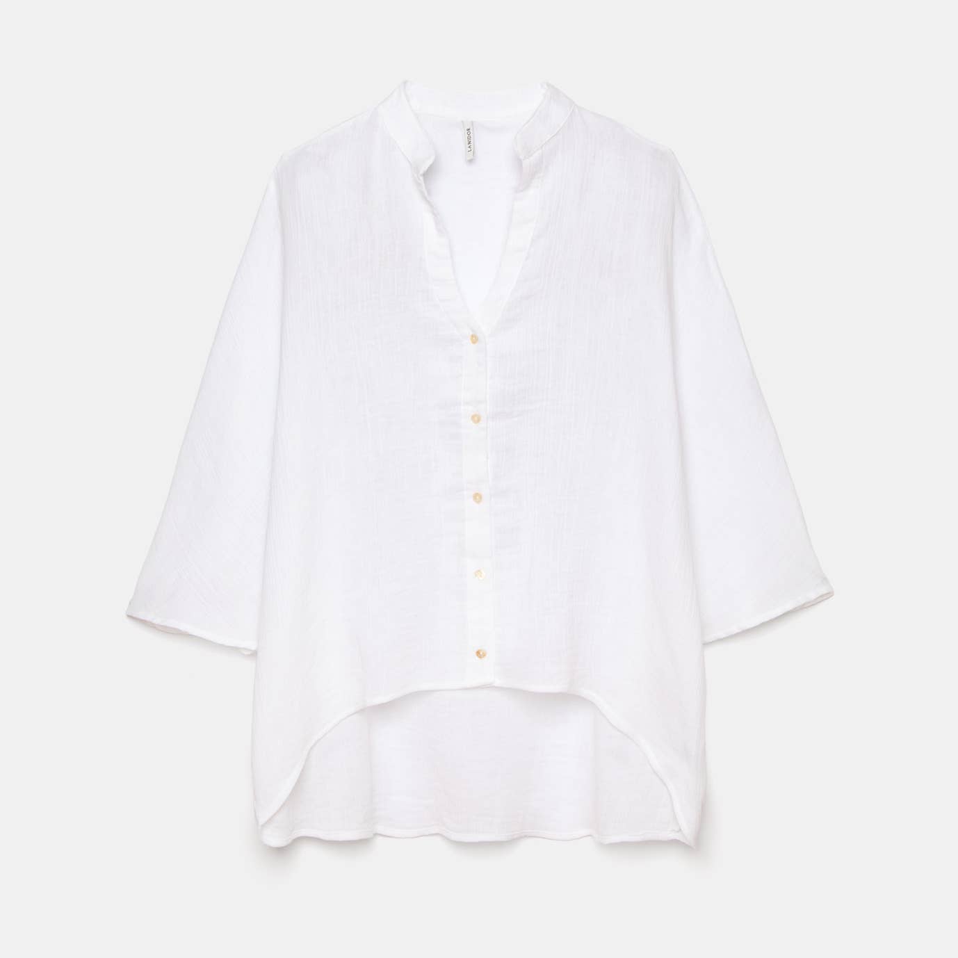 Mandarin Blouse - White