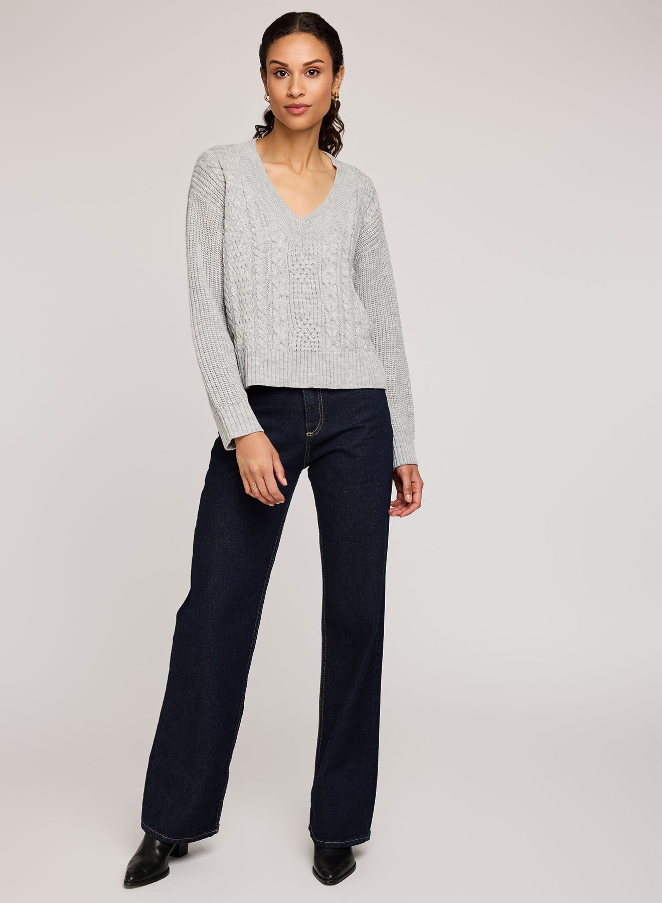 Marcie Pullover - Heather Ash