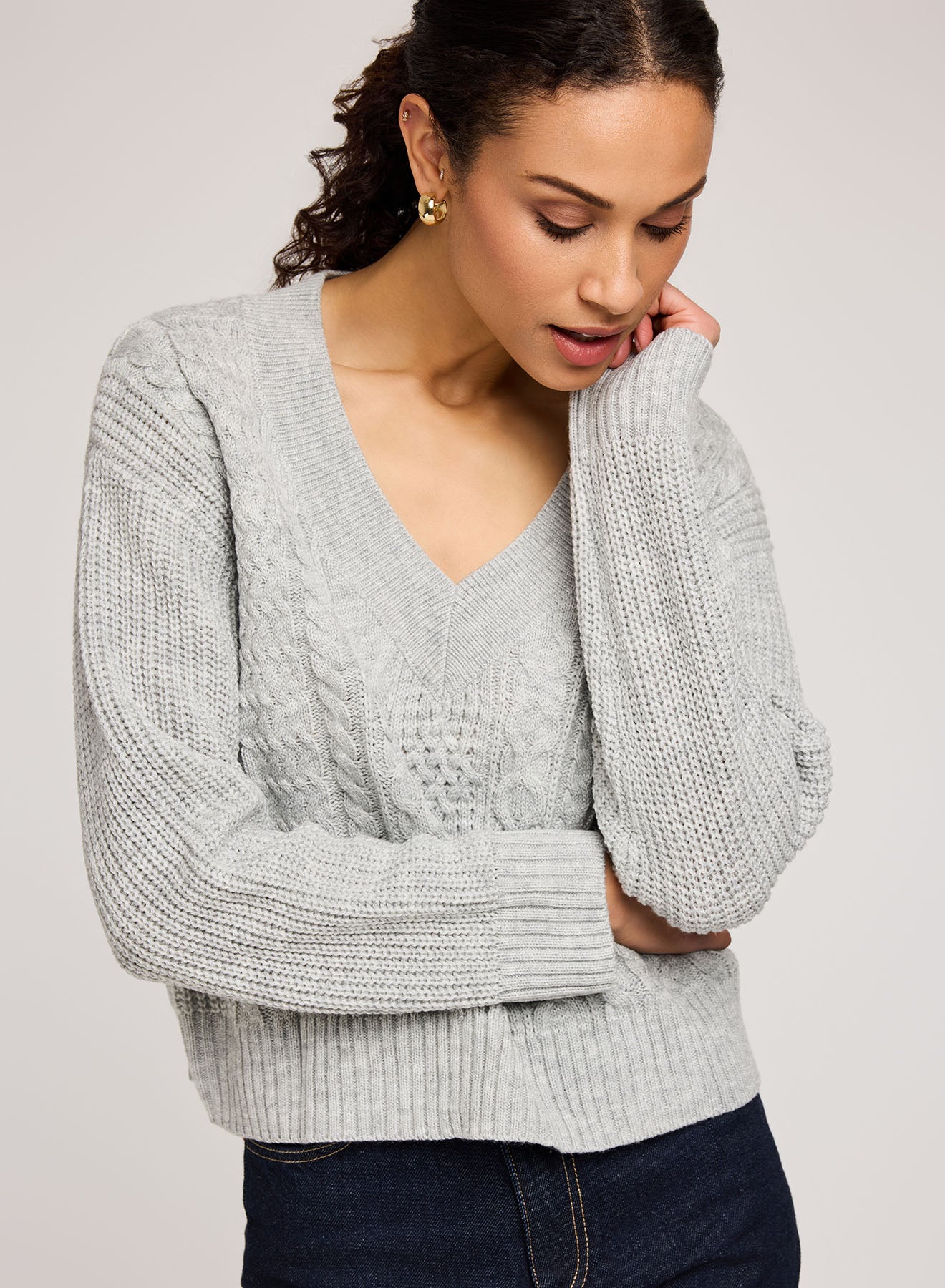 Marcie Pullover - Heather Ash